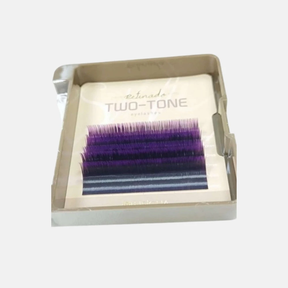 Extensiones De Pestañas Doble Tono Violeta-Negro Mini 2 Extensiones De Pestañas Doble Tono Violeta-Negro Mini - Imagen 2