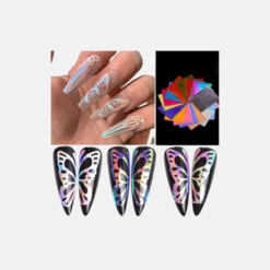 Stickers Mariposa Holografico 2D