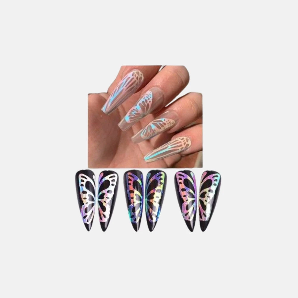 Stickers Mariposa Holografico 2D 2 Stickers Mariposa Holografico 2D - Imagen 2