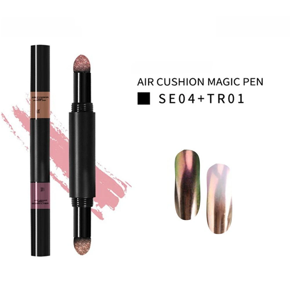 Polvo Efecto Espejo De 2 Tonos En Bolígrafo Con Esponja 6 Polvo Efecto Espejo De 2 Tonos En Bolígrafo Con Esponja - Imagen 6