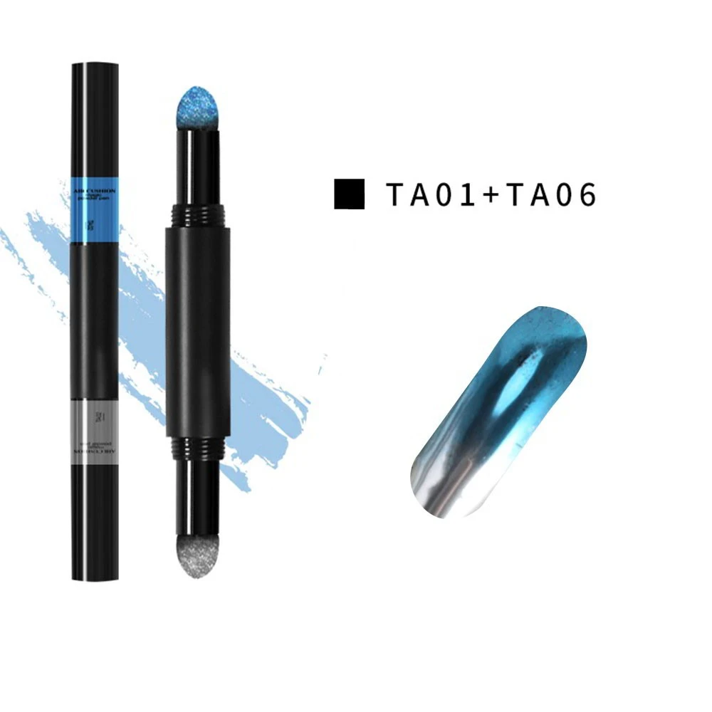 Polvo Efecto Espejo De 2 Tonos En Bolígrafo Con Esponja 10 Polvo Efecto Espejo De 2 Tonos En Bolígrafo Con Esponja - Imagen 10