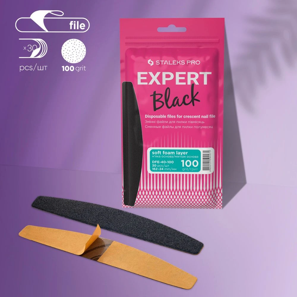 Limas De Recambio Para Base Media Luna Pro Expert 40 - Staleks 2 Limas De Recambio Para Base Media Luna Pro Expert 40 - Staleks - Imagen 2