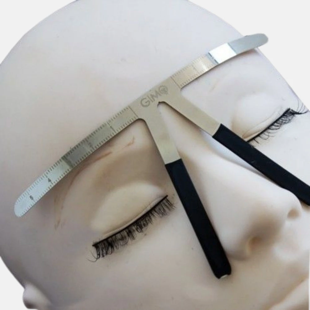 Regla Metálica Para Diseño De Cejas 2 Regla Metálica Para Diseño De Cejas - Imagen 2