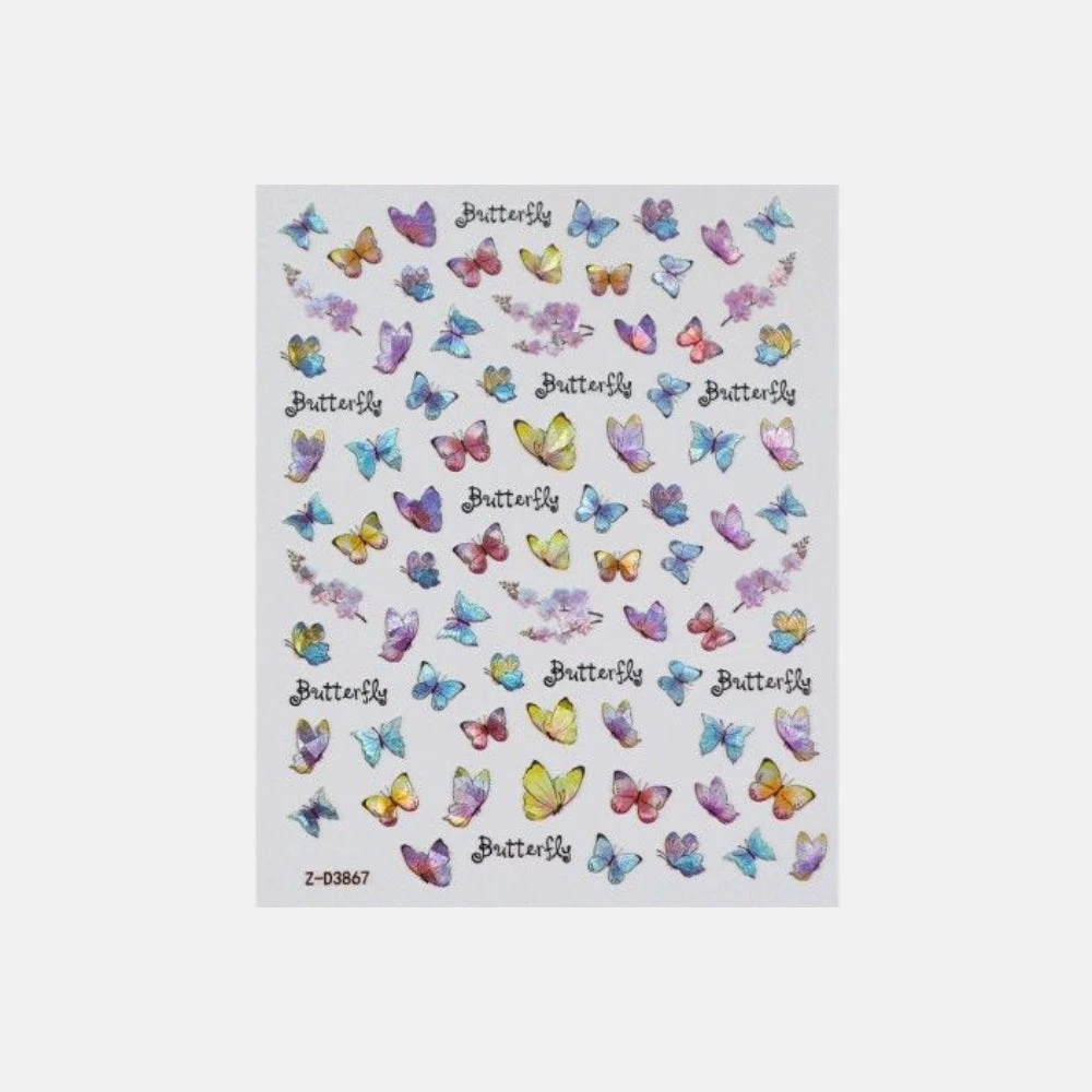 Stickers Decoración Uñas Mariposas 3 Stickers Decoración Uñas Mariposas - Imagen 3