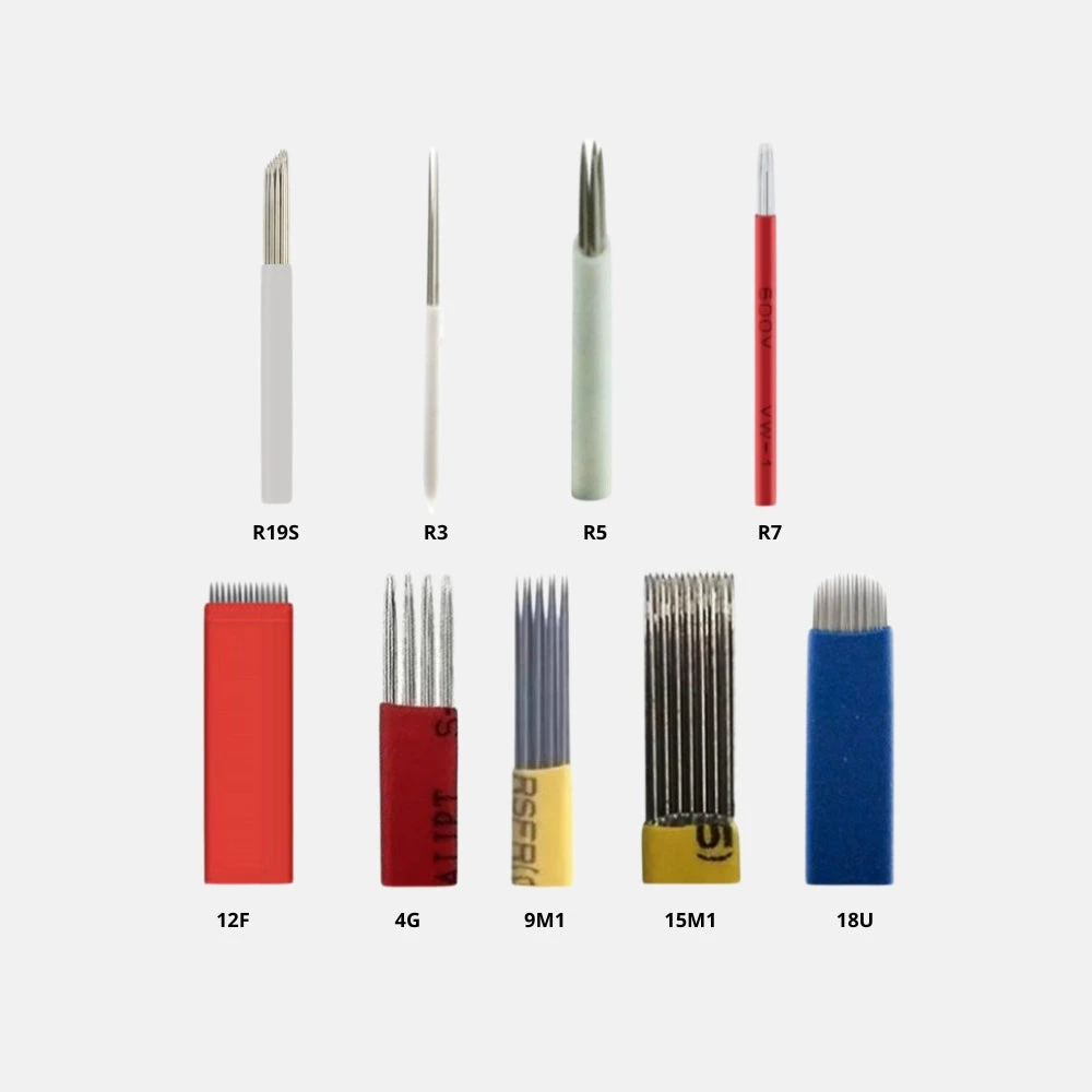 Agujas Para Sombreado De Cejas - 10 Unidades 1 Agujas Para Sombreado De Cejas - 10 Unidades