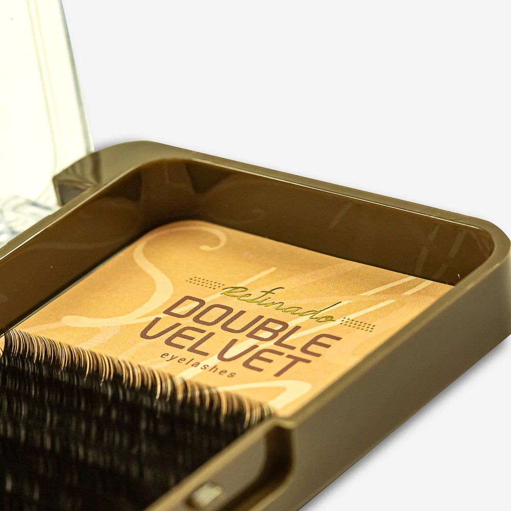 Extensiones De Pestañas Doble Velvet - Curva C 2 Extensiones De Pestañas Doble Velvet - Curva C - Imagen 2