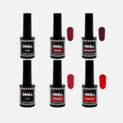 Pack Esmaltes Semi-Permanentes Rojos